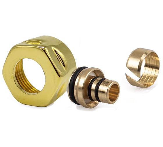 Изображение товара Резьбовое соединение для многослойной трубы SR Rubinetterie 16х3/4"Е Золото E383-2000D0F0