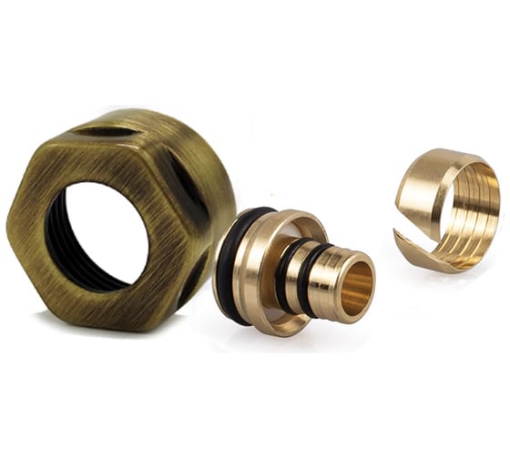 Изображение товара Резьбовое соединение для многослойной трубы SR Rubinetterie 16х3/4"Е Бронза E383-2000Z0F0