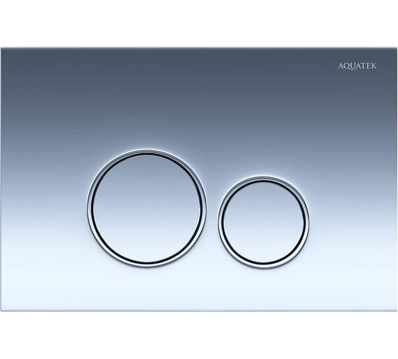 Изображение товара Панель смыва AQUATEK PNS-0000012 (005BQ) хром ободок хром для INSP-0000001 Pneumo S (клавиши круглые) 00000144598