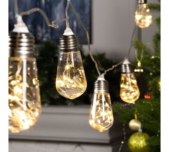 Изображение товара Гирлянда-нить Luazon ROSA, 3 м, лампа, 8 см, IP20, серебристая нить, LED-80-12V, 8 режимов, теплый белый 6929848