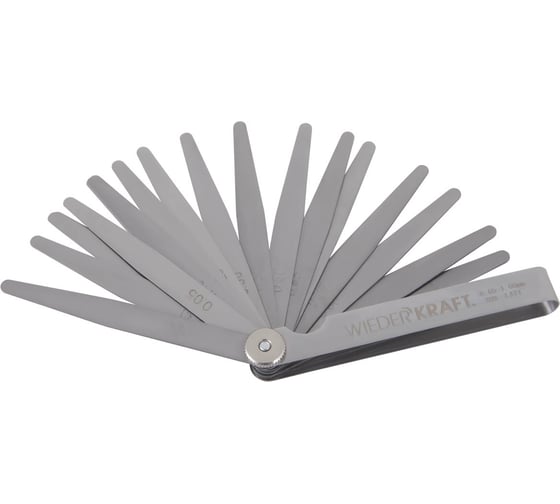 Изображение товара Набор щупов WIEDERKRAFT 0.05-1 мм, L-100 мм, 20 предметов WDK-MP20