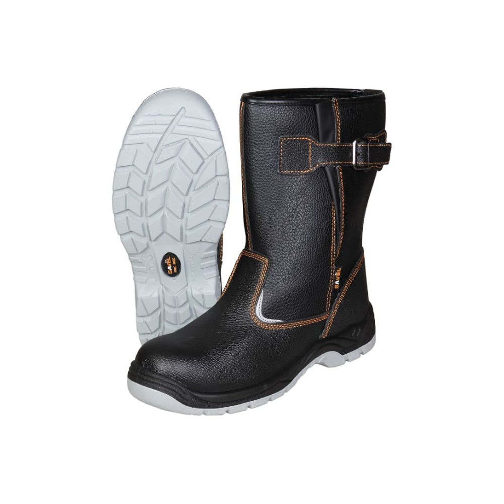 Изображение товара Сапоги СИРИУС Европа из кожи с искусственным мехом р43 черные