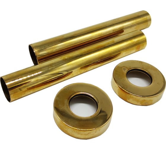 Изображение товара Комплект декоративных трубок SR Rubinetterie 160хD 18-20-1/2" цвет золото 0491-1500D160