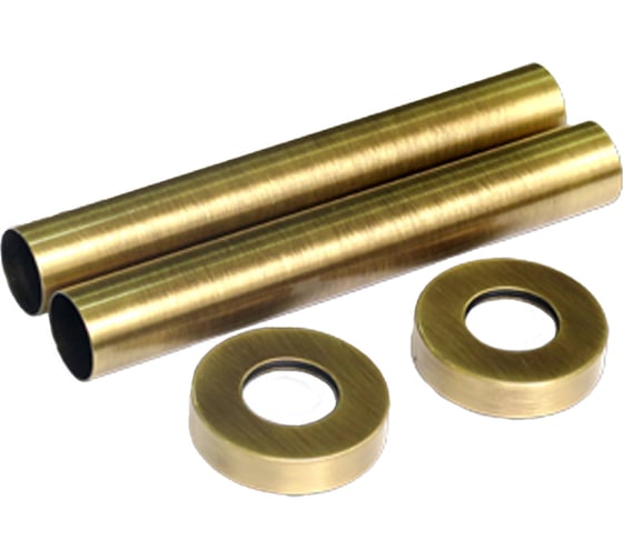 Изображение товара Комплект декоративных трубок SR Rubinetterie 160хD 18-20-1/2" цвет бронза 0491-1500Z160