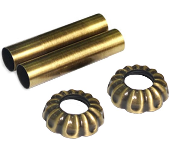 Изображение товара Комплект декоративных трубок SR Rubinetterie "ретро", 70хD 18-20-1/2" цвет бронза 0497-1500Z070