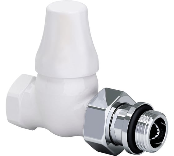 Изображение товара Прямой запорный клапан SR Rubinetterie серия Old Style 1/2, цвет белый 0342-1500VC0A