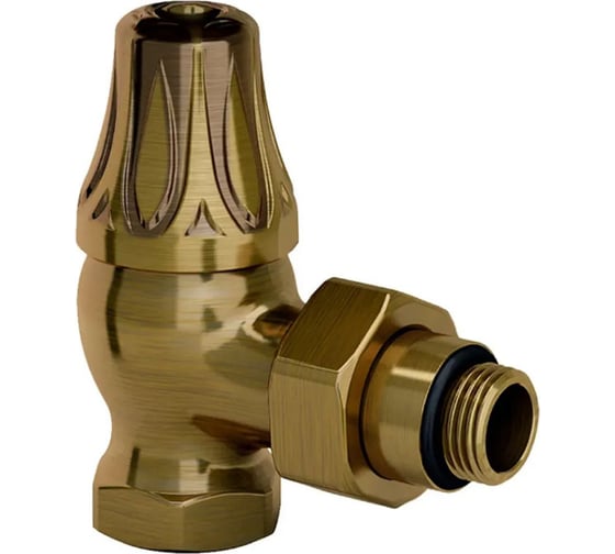 Изображение товара Угловой запорный клапан SR Rubinetterie серия Floral Old Style 1/2, цвет бронза 0396-1500Z000