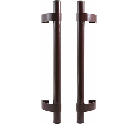 Изображение товара Ручка скоба БУЛАТ для алюм. и ПВХ дверей, РС-02.500.8017, коричневый, регулируемая (АРД-02) 17632