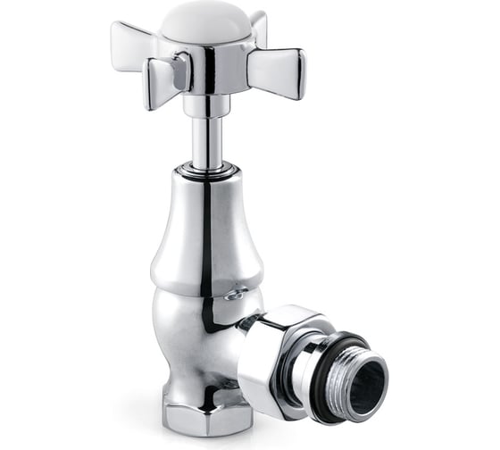 Изображение товара Угловой клапан для радиатора SR Rubinetterie серия "Victoria", 1/2, цвет хром 0332-1500C000
