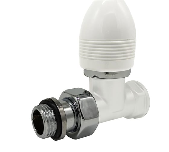 Изображение товара Прямой вентиль SR Rubinetterie серия "Ovus" 1/2", цвет белый 0436-1500VC0A