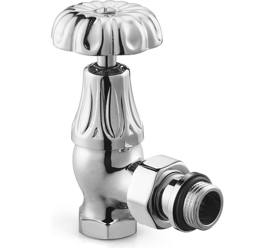 Изображение товара Угловой клапан SR Rubinetterie серия Floral Old Style 1/2, цвет хром 0337-1500C000