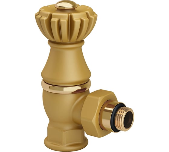Изображение товара Угловой клапан SR Rubinetterie серия "Liberty" 1/2"х3/4", цвет золото RAL1036 0325-2000V00R