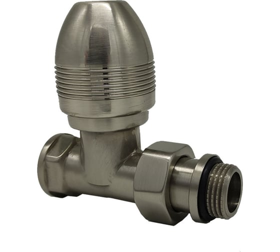 Изображение товара Прямой вентиль SR Rubinetterie серия "Ovus" 1/2", цвет матовый никель 0436-1500NS00