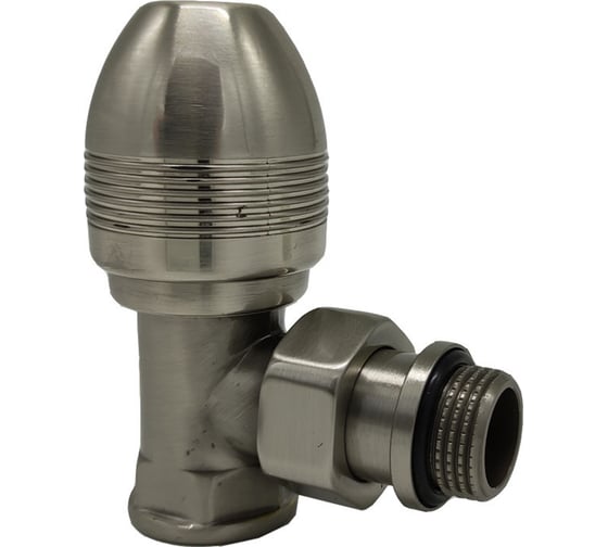 Изображение товара Угловой вентиль SR Rubinetterie серия "Ovus" 1/2", цвет матовый никель 0435-1500NS00