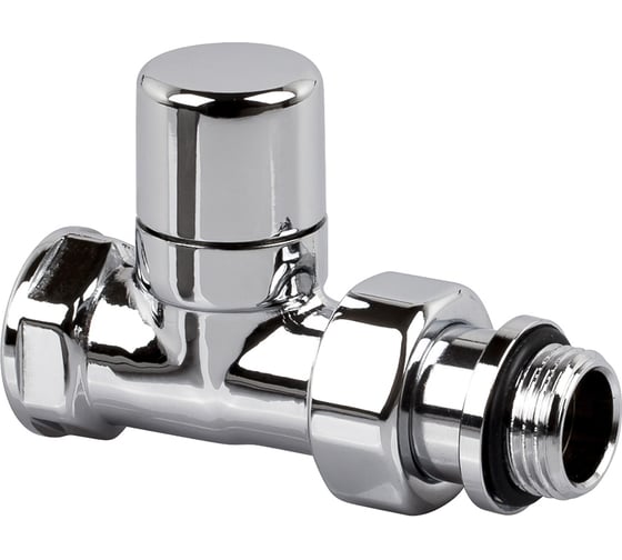 Изображение товара Прямой запорный клапан SR Rubinetterie серия "Ovus" 1/2", цвет хром 0454-1500C000