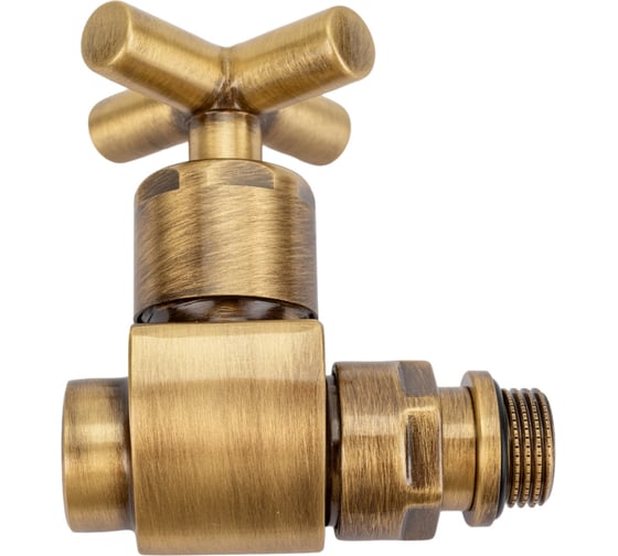 Изображение товара Прямой вентиль SR Rubinetterie серия "Prestige & Minimal" крест, 1/2", цвет бронза 0376-1500Z000