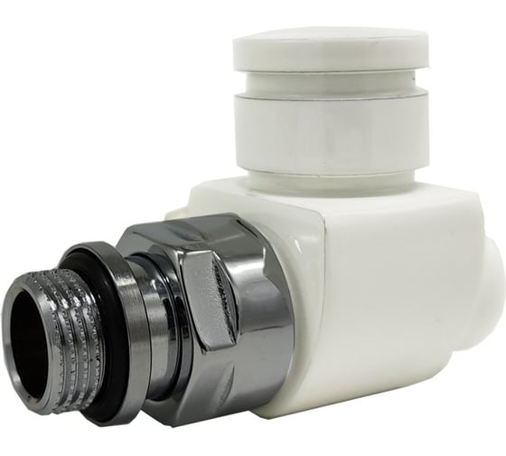 Изображение товара Прямой запорный вентиль SR Rubinetterie серия "Prestige & Minimal" 1/2", цвет белый 0354-1500VC0A