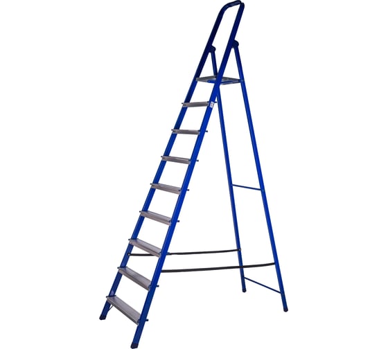 Изображение товара Стремянка STAIRS стальная с алюминиевыми ступенями 9 ступеней CS09