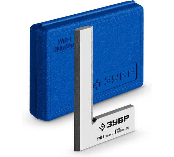 Изображение товара Поверочный лекальный угольник ЗУБР УЛП-1, 100x60 мм, 1 класс точности, 34674-10