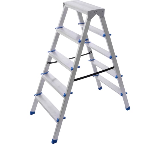 Изображение товара Стремянка STAIRS алюминиевая двухсторонняя 5 ступеней AS205