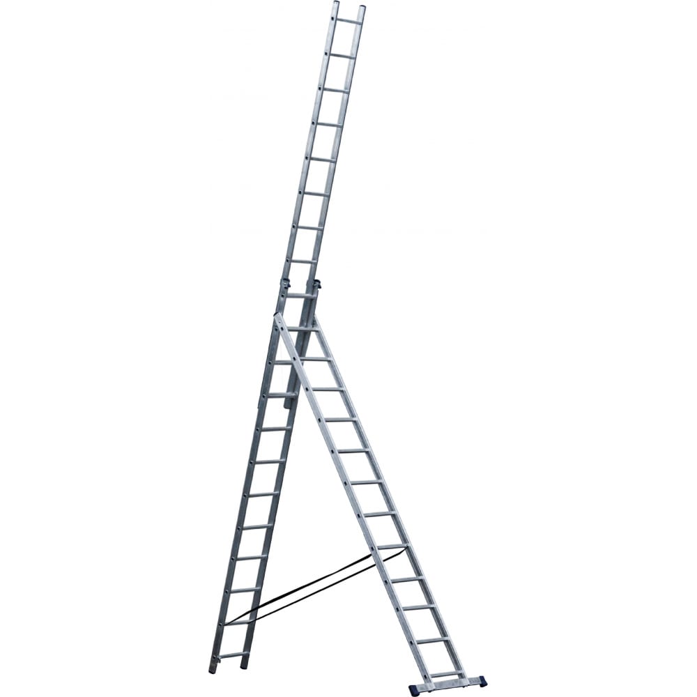 Усиленная универсальная трехсекционная лестница STAIRS универсальная трехсекционная алюминиевая лестница stairs