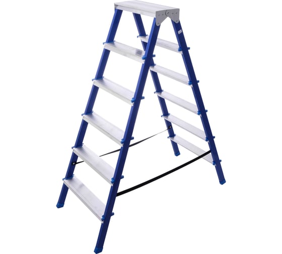 Изображение товара Стремянка STAIRS стальная двухсторонняя 6 ступеней CS206