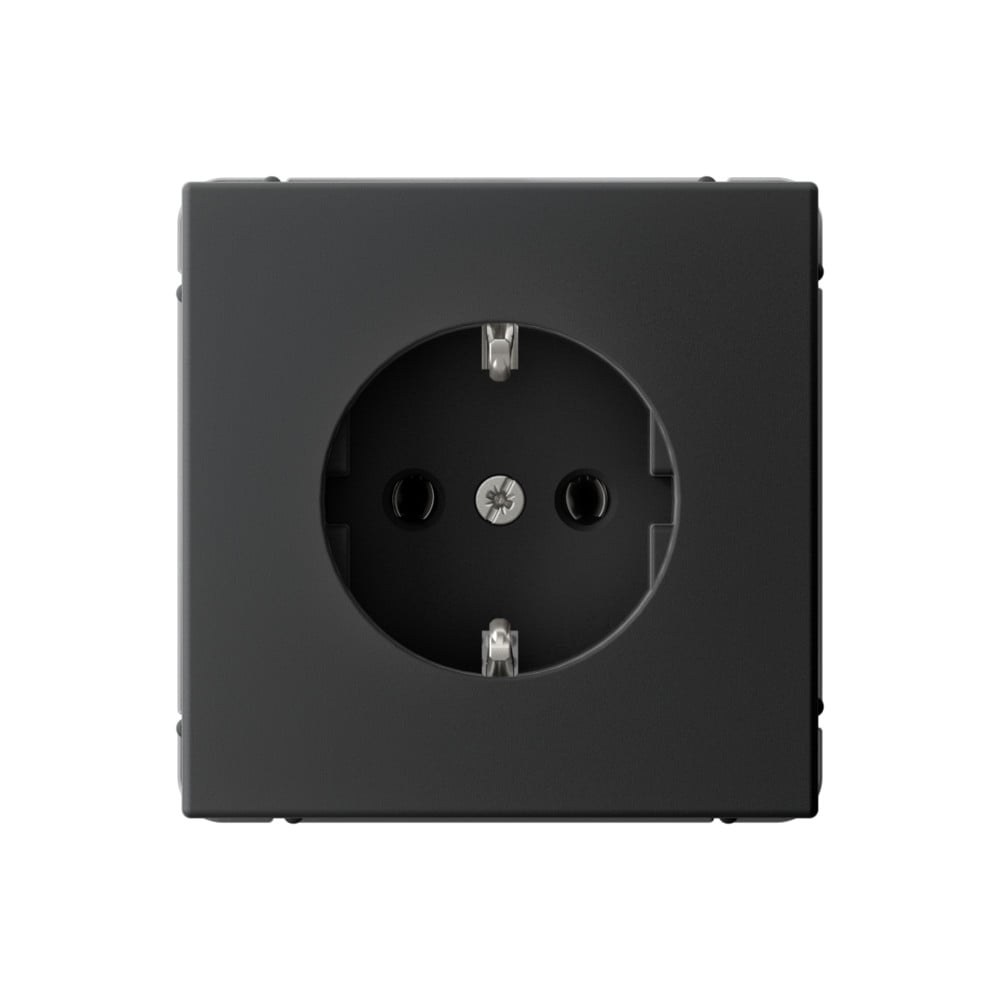 Изображение товара Розетка Systeme Electric ArtGallery с заземлением 16А механизмы карбон IP20