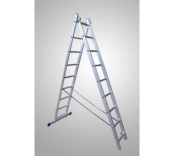 Изображение товара Лестница двухсекционная универсальная STAIRS 9 ступеней AL209