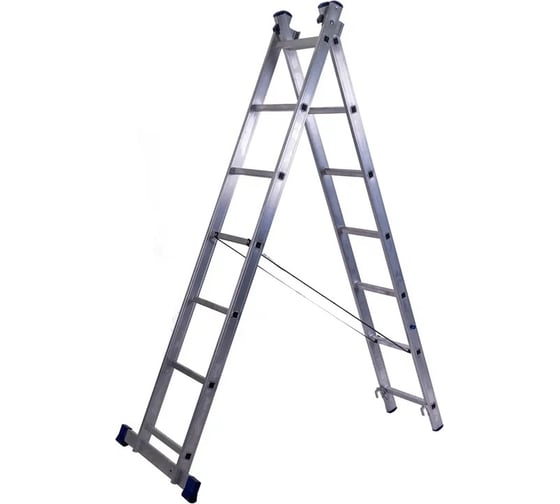 Изображение товара Лестница двухсекционная универсальная STAIRS 7 ступеней AL207