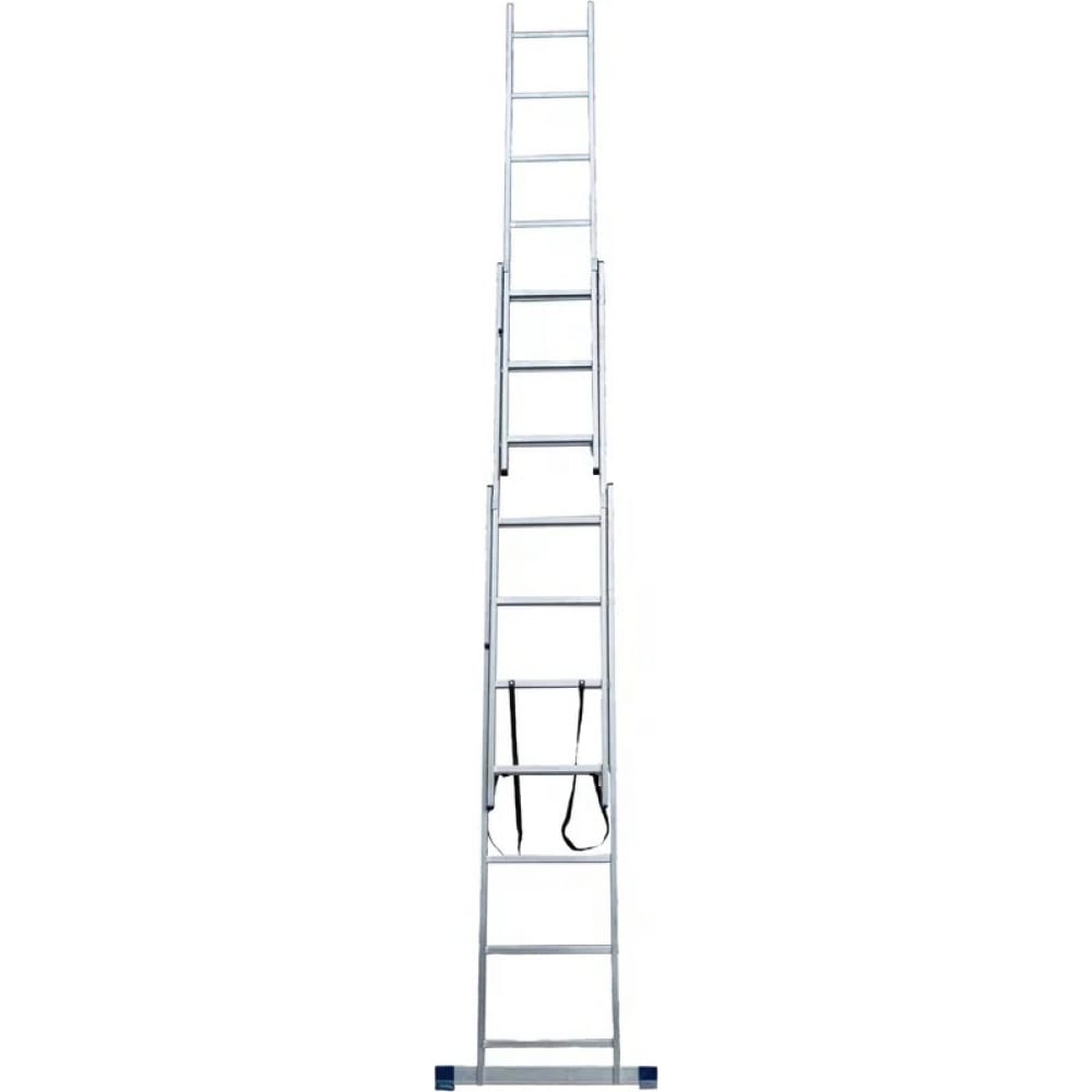 Универсальная трехсекционная лестница STAIRS трехсекционная алюминиевая лестница россия