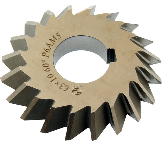 Изображение товара Фреза двухугловая несимметричная CNIC 63x10x22мм, 60гр45гр+15гр Р6АМ5 Z=20 40431