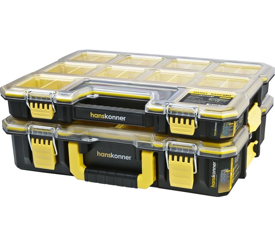 Изображение товара Комплект органайзеров Hanskonner 2шт DUALKIT система хранения HANSTORAGE PLUS, 440x354x170мм HSP2KIT