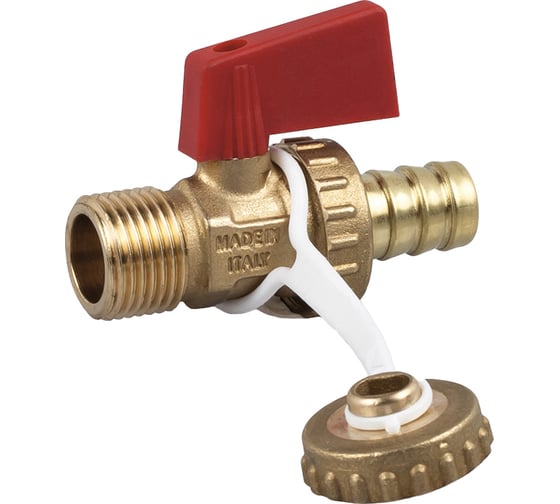 Изображение товара Сливной кран со штуцером SR Rubinetterie 1/2" 0162-1500G000