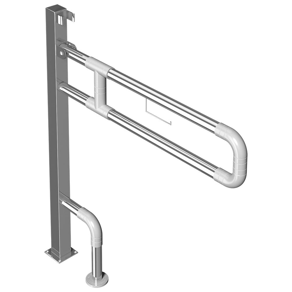 фото Опорный откидной поручень для санузла palitra technology