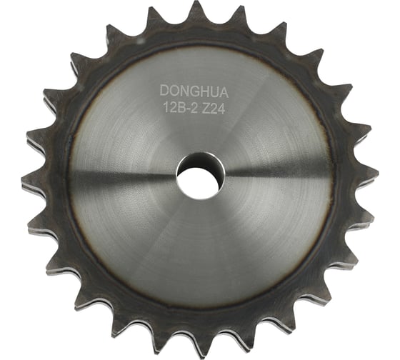 Изображение товара Звездочка со ступицей под расточку DONGHUA 12B-2 Z-24 с калеными зубьями для цепи с шагом 19,05мм (2ПР-19,05-64/12В-2/12А-2) 12B-2BH24 9210
