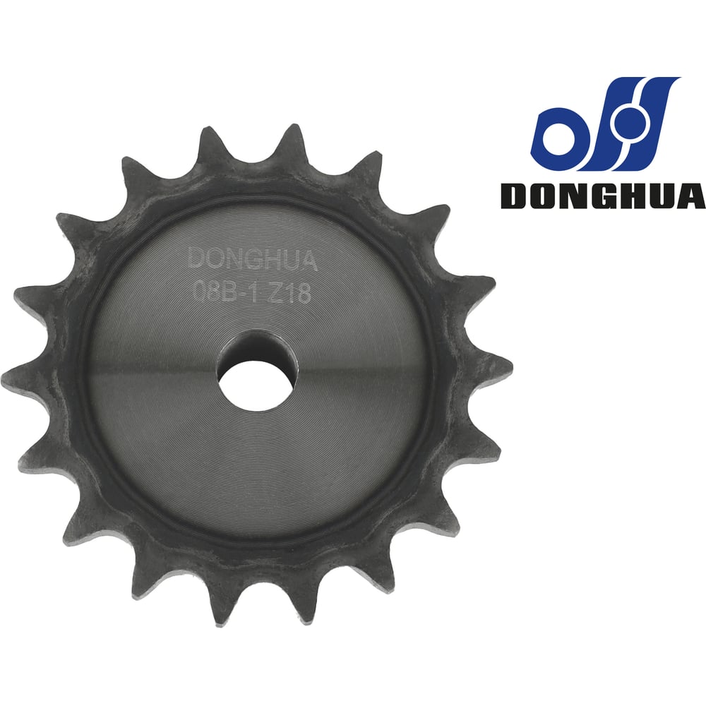 Изображение товара Звездочка со ступицей под расточку DONGHUA 12,7мм 18 зубьев для цепи 08B-1