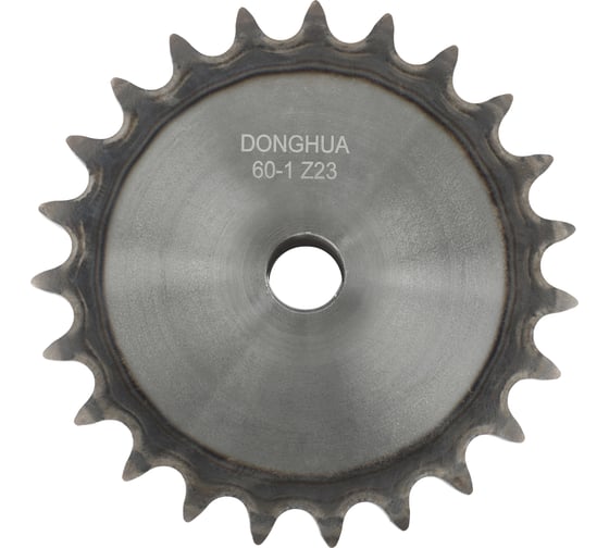Изображение товара Звездочка со ступицей под расточку DONGHUA 12A-1 Z-23 с калеными зубьями для цепи с шагом 19,05мм (ПР-19,05-31,8 / 60-1 / 12А-1 / 12В-1) 60-1BH23 8291