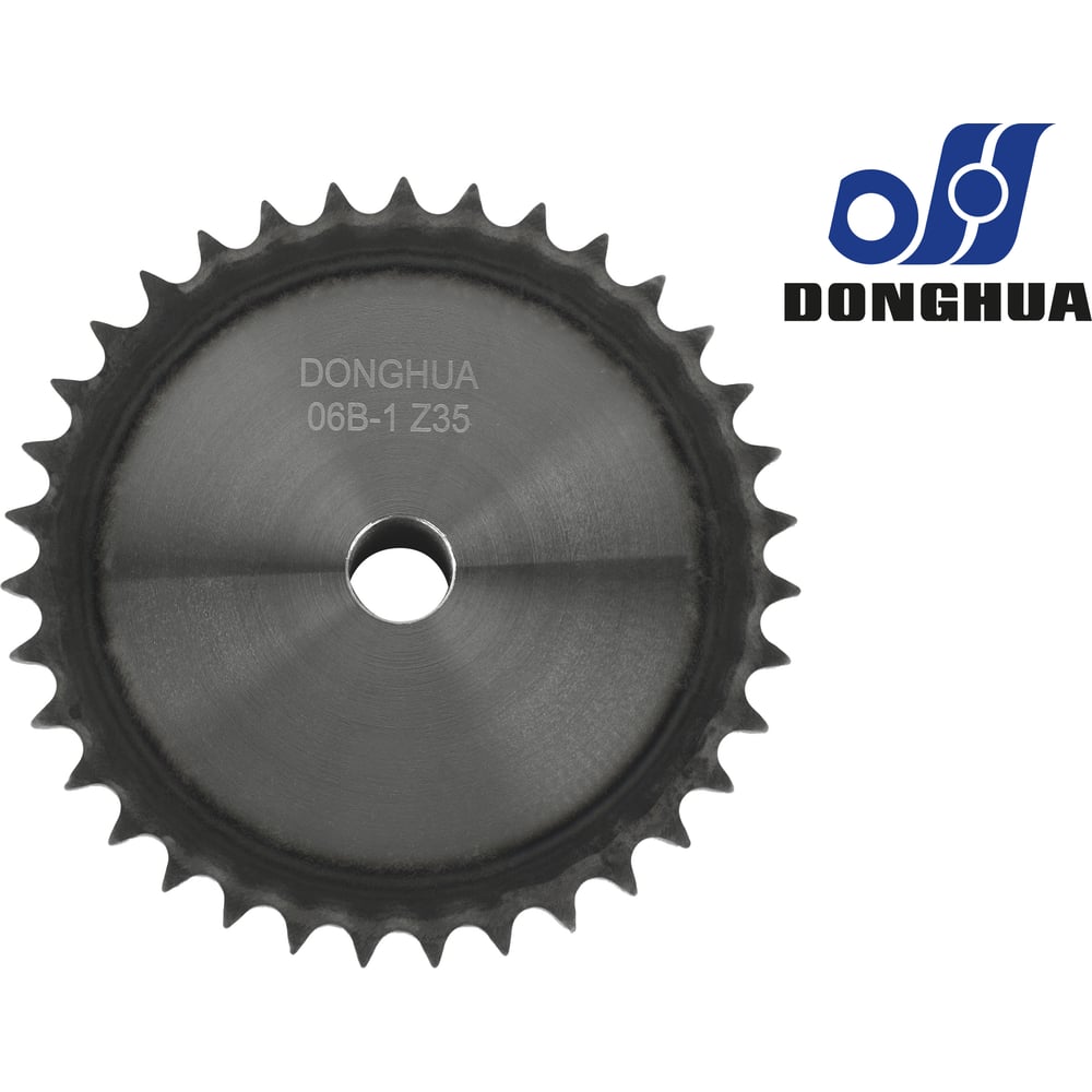 Изображение товара Звездочка со ступицей под расточку DONGHUA 35 зубьев для цепи 9,525 мм