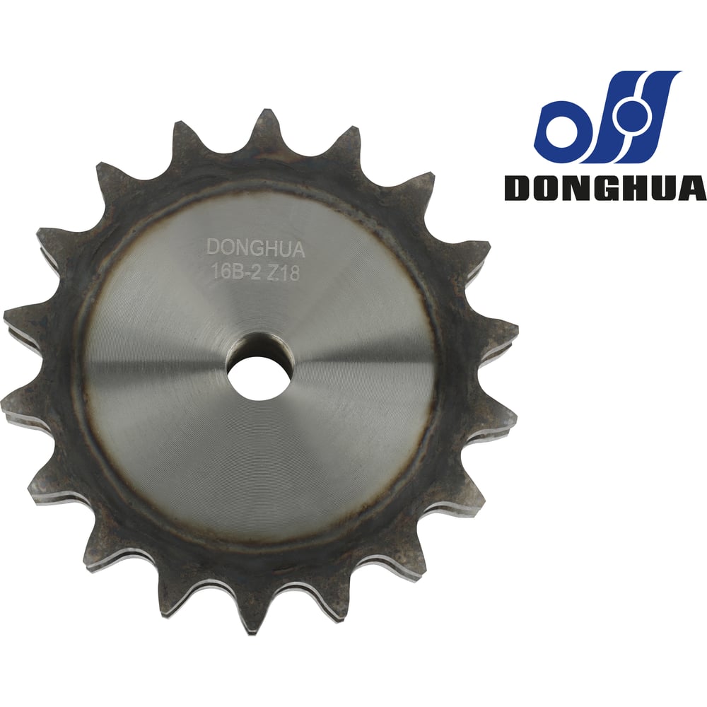 Изображение товара Звездочка со ступицей под расточку DONGHUA 16B-2 Z-18 с калеными зубьями для цепи с шагом 25,4мм (16В-2) 16B-2BH18 5864