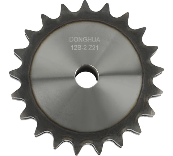 Изображение товара Звездочка со ступицей под расточку DONGHUA 12B-2 Z-21 с калеными зубьями для цепи с шагом 19,05мм (2ПР-19,05-64 / 12В-2 / 12А-2) 12B-2 BH21 0770