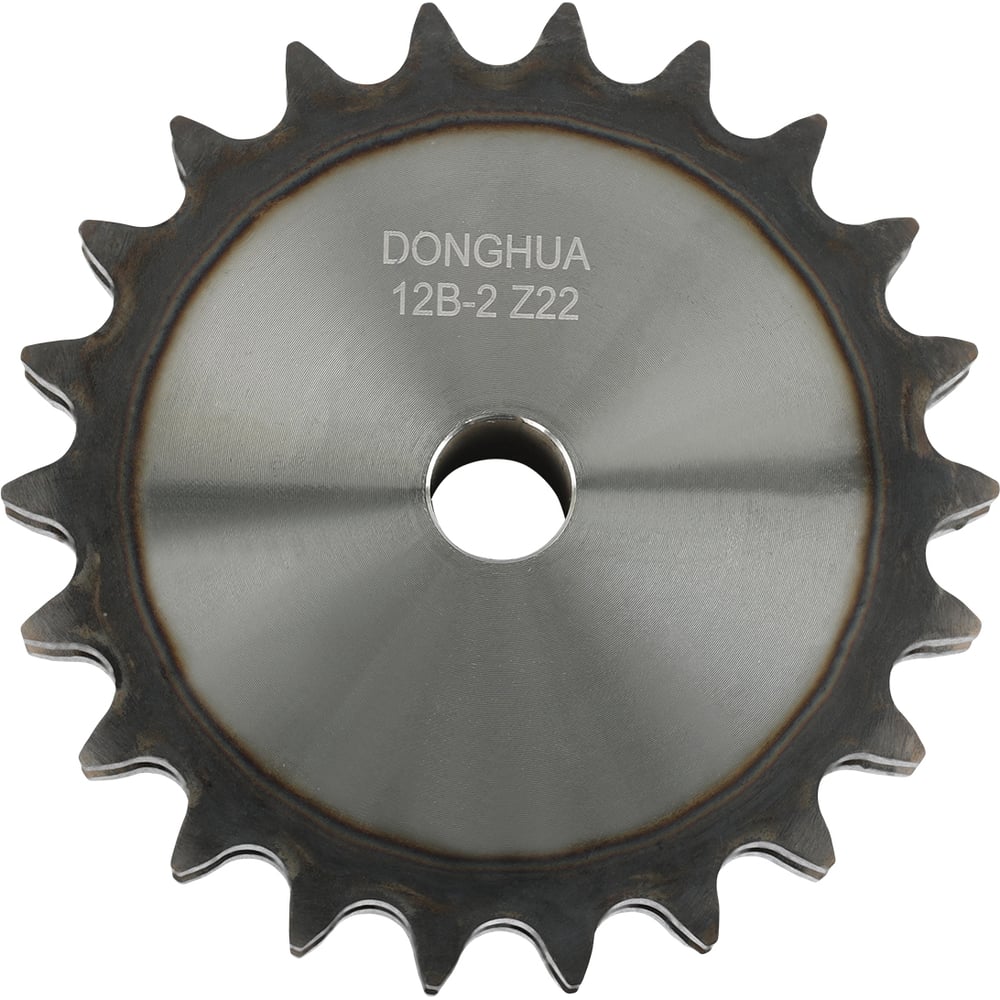 Изображение товара Звездочка со ступицей под расточку DONGHUA 12B-2 Z-22 с калеными зубьями для цепи с шагом 19,05мм (2ПР-19,05-64 / 12В-2 / 12А-2) 12B-2BH22 9208