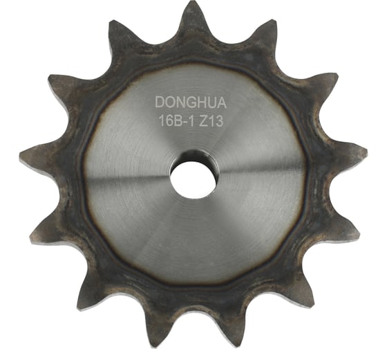 Изображение товара Звездочка со ступицей под расточку DONGHUA 16B-1 Z-13 с калеными зубьями для цепи с шагом 25,4мм (16В-1) 16B-1BH13 0775