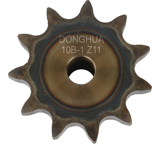 Изображение товара Звездочка со ступицей под расточку DONGHUA 10B-1 Z-11 с калеными зубьями для цепи с шагом 15,875мм (ПР-15,875-23 / 10В-1) 10B-1BH11 0709