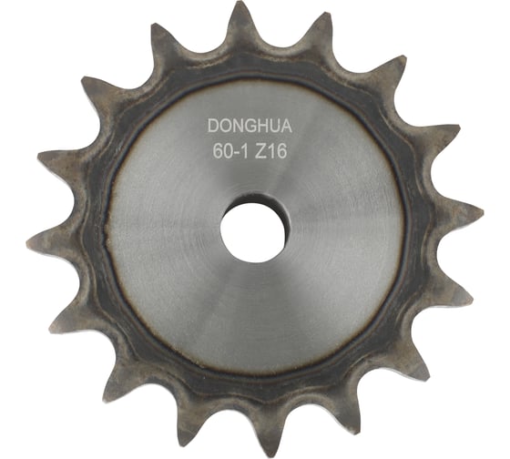 Изображение товара Звездочка со ступицей под расточку DONGHUA 12A-1 Z-16 с калеными зубьями для цепи с шагом 19,05мм (ПР-19,05-31,8 / 60-1 / 12А-1 / 12В-1) 60-1BH16 5575