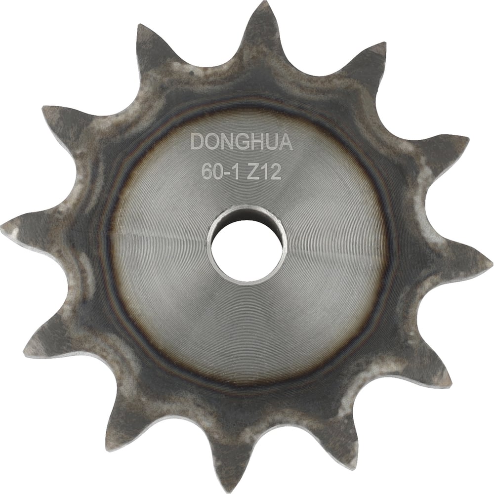Изображение товара Звездочка со ступицей под расточку DONGHUA 12 зубьев для цепи 19,05 мм