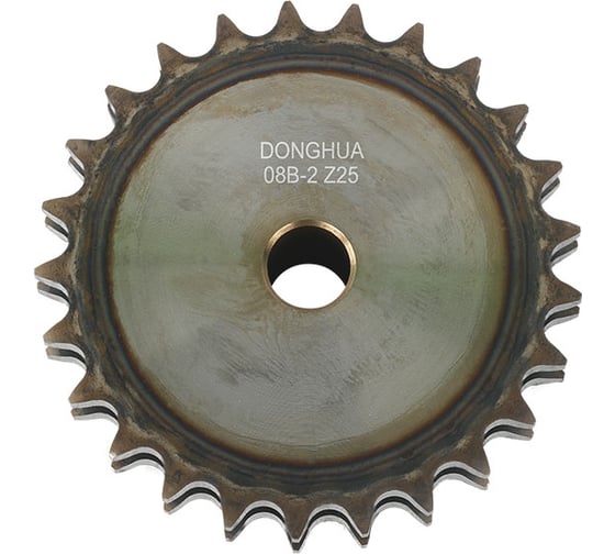 Изображение товара Звездочка со ступицей под расточку DONGHUA 08B-2 Z-25 с калеными зубьями для цепи с шагом 12,7мм (2ПР-12,7-31,8 / 08В-2) 08B-2BH25 0707
