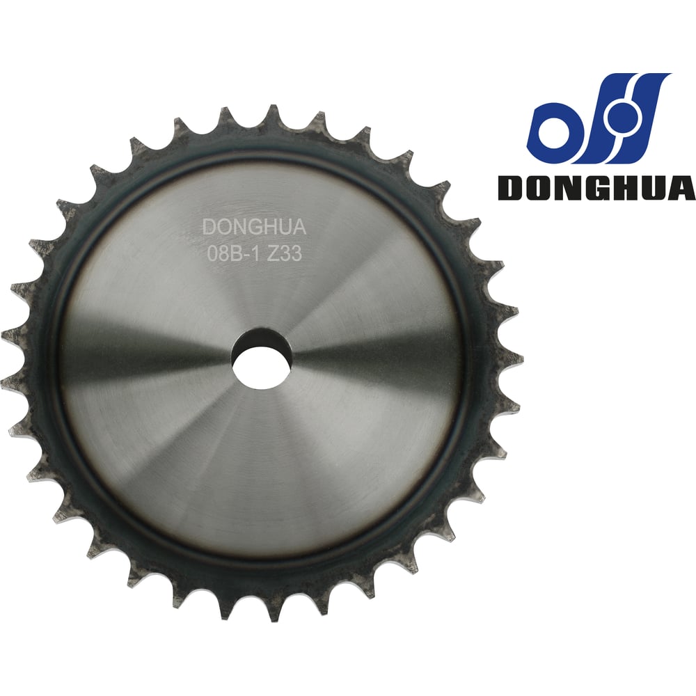 Изображение товара Звездочка со ступицей под расточку DONGHUA 08B-1 Z-33 с калеными зубьями для цепи с шагом 12,7мм (ПР-12,7-18,2 / 08В-1) 08B-1BH33 0688