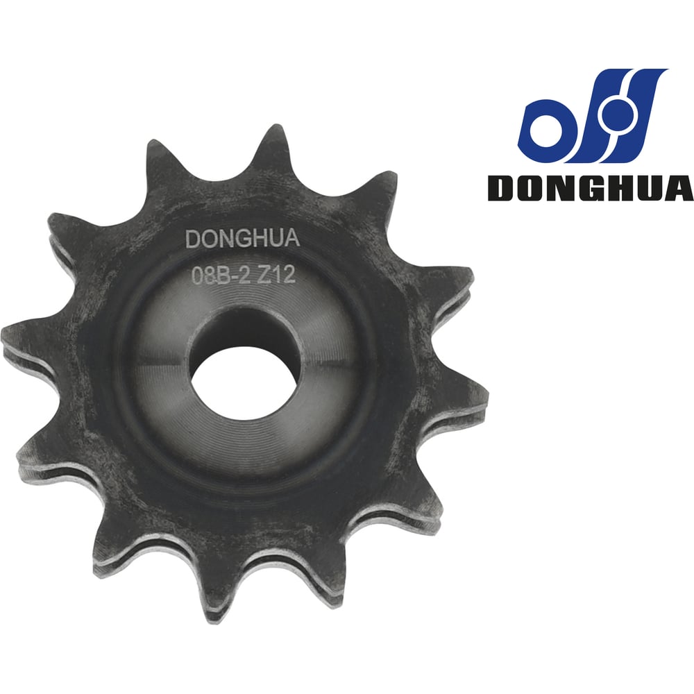 Изображение товара Звездочка со ступицей под расточку DONGHUA 12 зубьев 12,7 мм