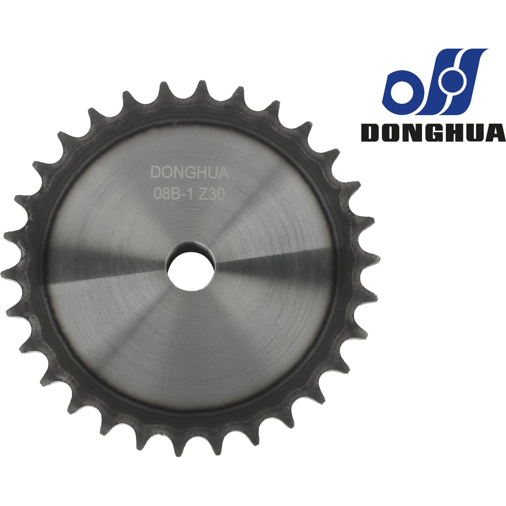 Изображение товара Звездочка со ступицей под расточку DONGHUA 08B-1 Z-30 с калеными зубьями для цепи с шагом 12,7мм (ПР-12,7-18,2 / 08В-1) 08B-1BH30 0686