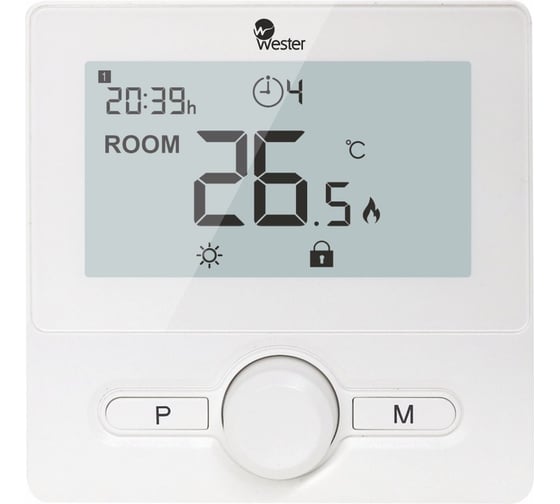 Изображение товара Термостат электронный Wester програмируемый RT25P 0-10-0060